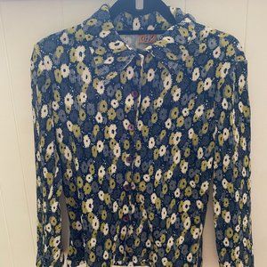 Floral Corduroy Button Down